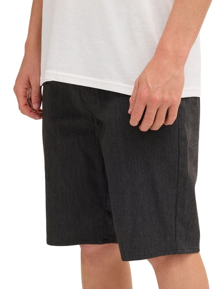 Unhinged Chino Shorts In Charcoal Heather image 3