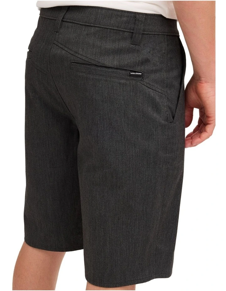 Unhinged Chino Shorts In Charcoal Heather image 4
