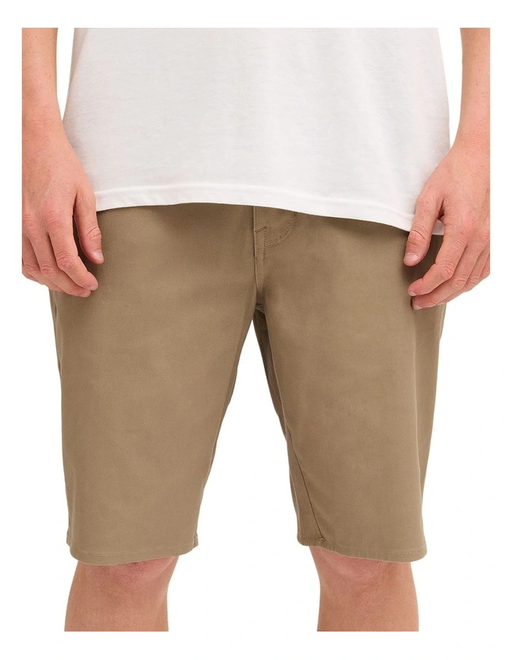 Unhinged Chino Shorts In Khaki image 1