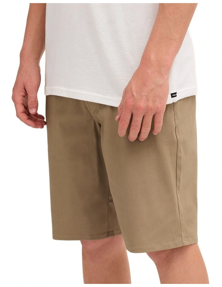 Unhinged Chino Shorts In Khaki image 3