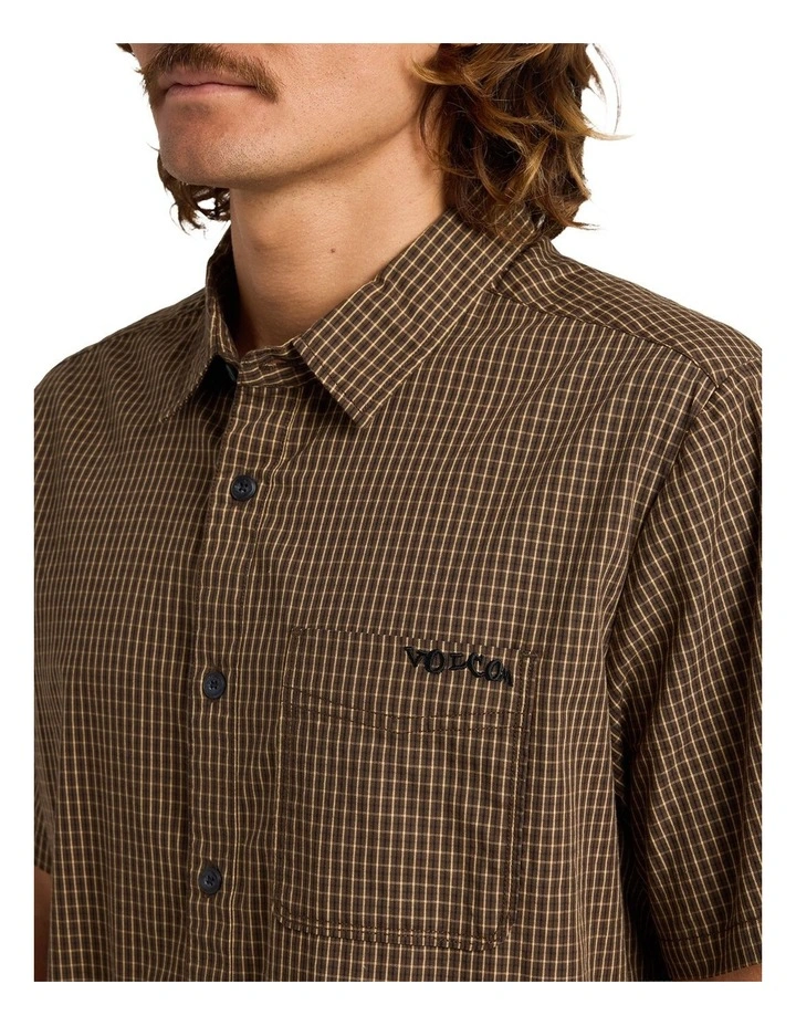 Temper Shirt In Brown Stone image 4