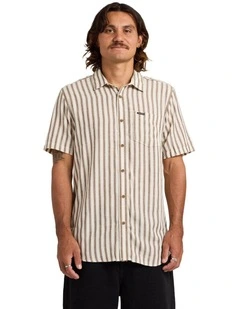 Arvostripe Shirt In Dark Earth