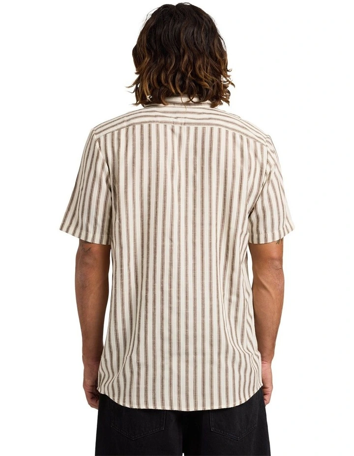 Arvostripe Shirt In Dark Earth image 2