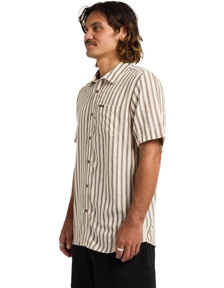Arvostripe Shirt In Dark Earth image 3