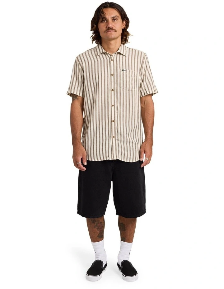 Arvostripe Shirt In Dark Earth image 5