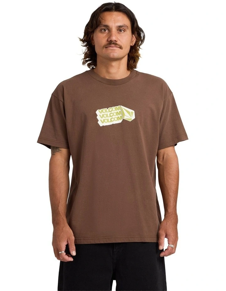 Threpeat Long Sleeve T-Shirt in Brown Stone image 1
