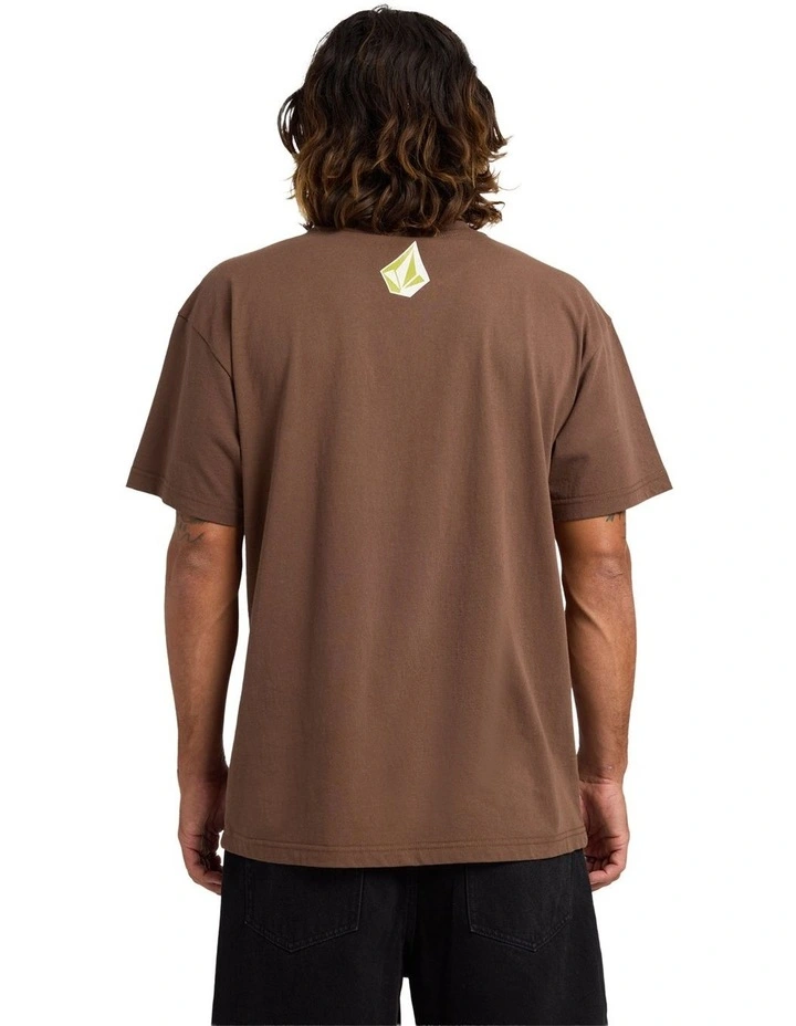 Threpeat Long Sleeve T-Shirt in Brown Stone image 2