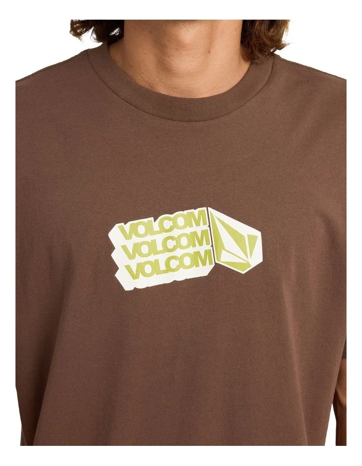 Threpeat Long Sleeve T-Shirt in Brown Stone image 4