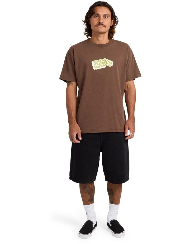 Threpeat Long Sleeve T-Shirt in Brown Stone image 5