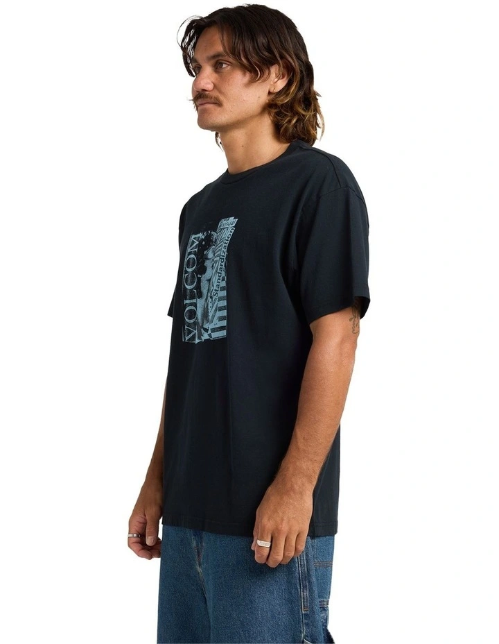 Cocktail Long Sleeve T-Shirt In Black image 3
