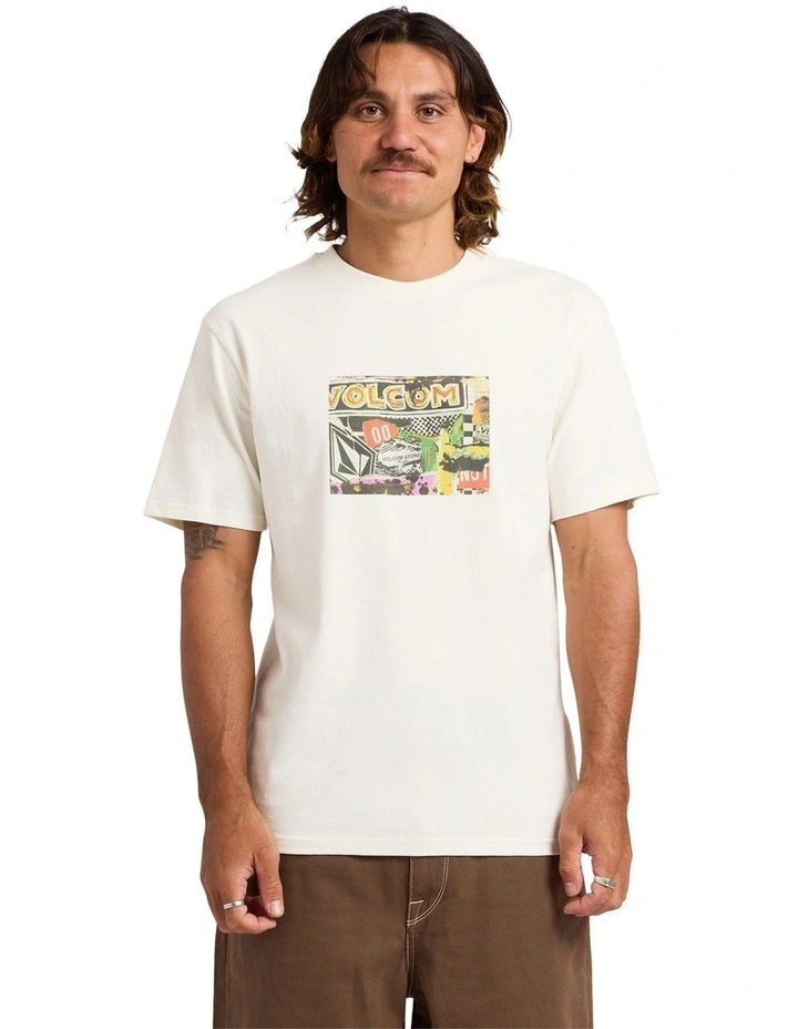 Postered T-Shirt In Off White image 1