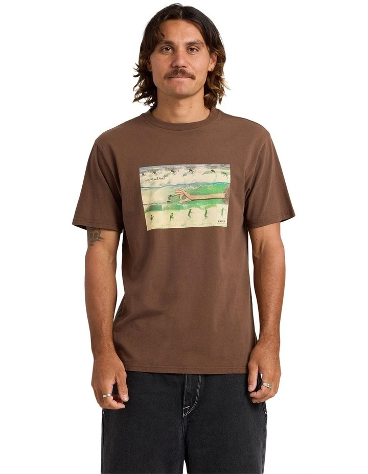 Wright Or Wrong T-Shirt In Brown Stone image 1