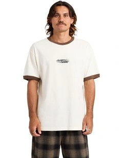 Stringer Lse T-Shirt In Brown Stone