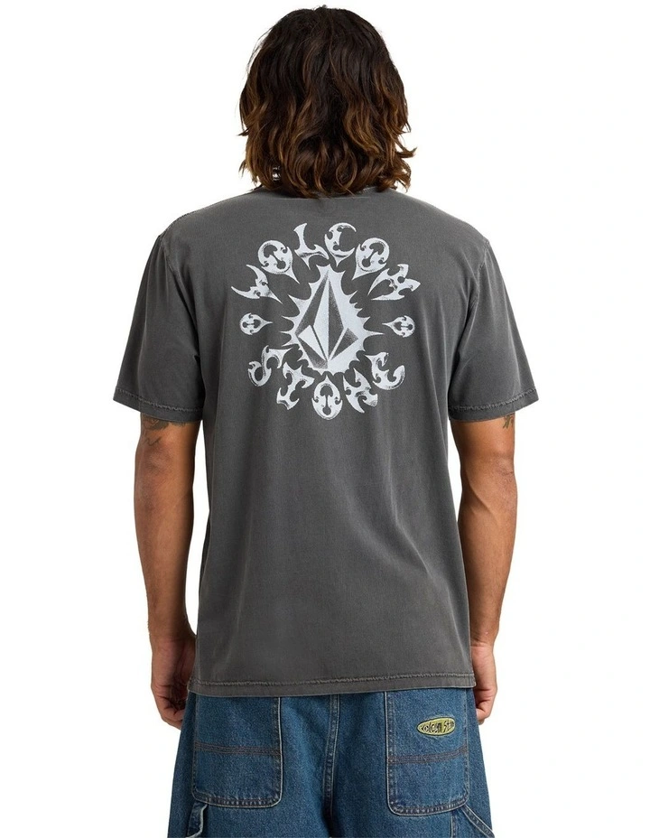 Chrome Stone T-Shirt In Black image 2