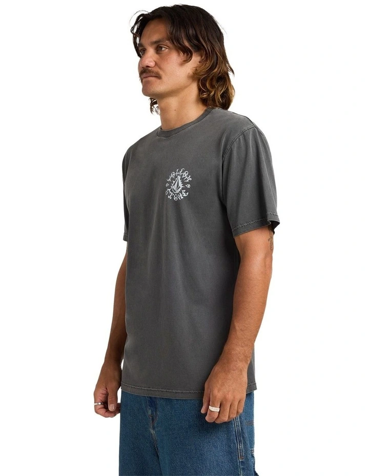 Chrome Stone T-Shirt In Black image 3