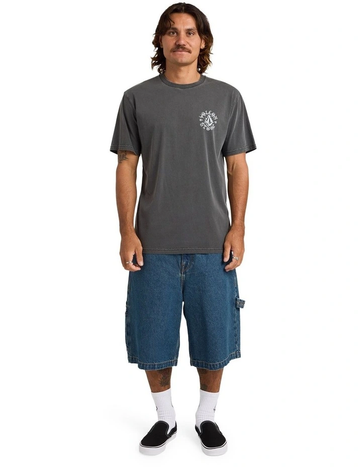 Chrome Stone T-Shirt In Black image 5