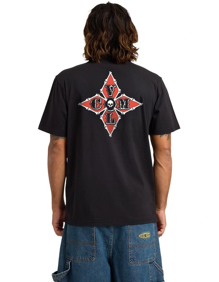 Against T-Shirt In Black image 2