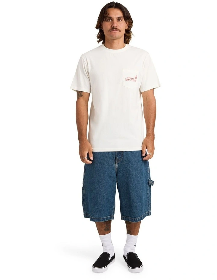 Stoney Lodge T-Shirt In Off White image 5