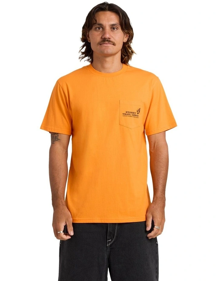Stoney Lodge T-Shirt In Orange image 1