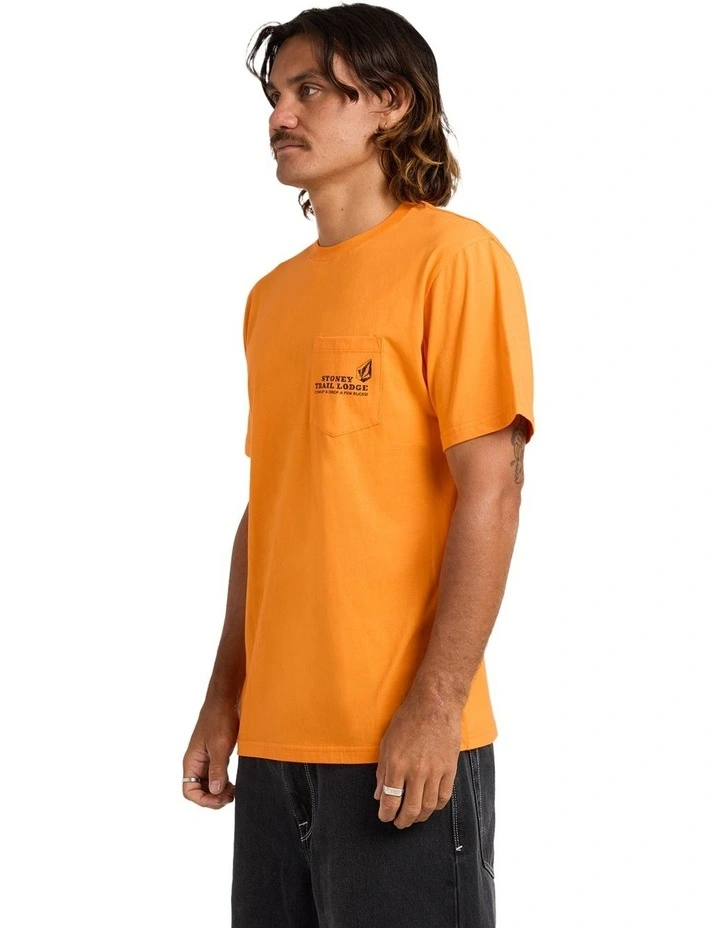 Stoney Lodge T-Shirt In Orange image 3