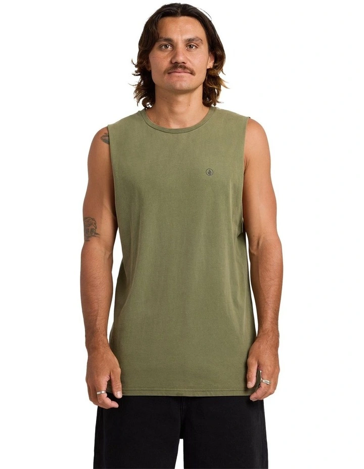 Aus Wash Muscle In Army Green Combo image 1