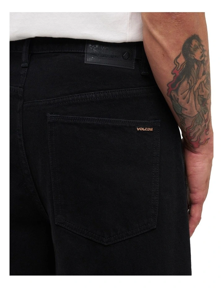 Billow Denim Jeans in Black image 4