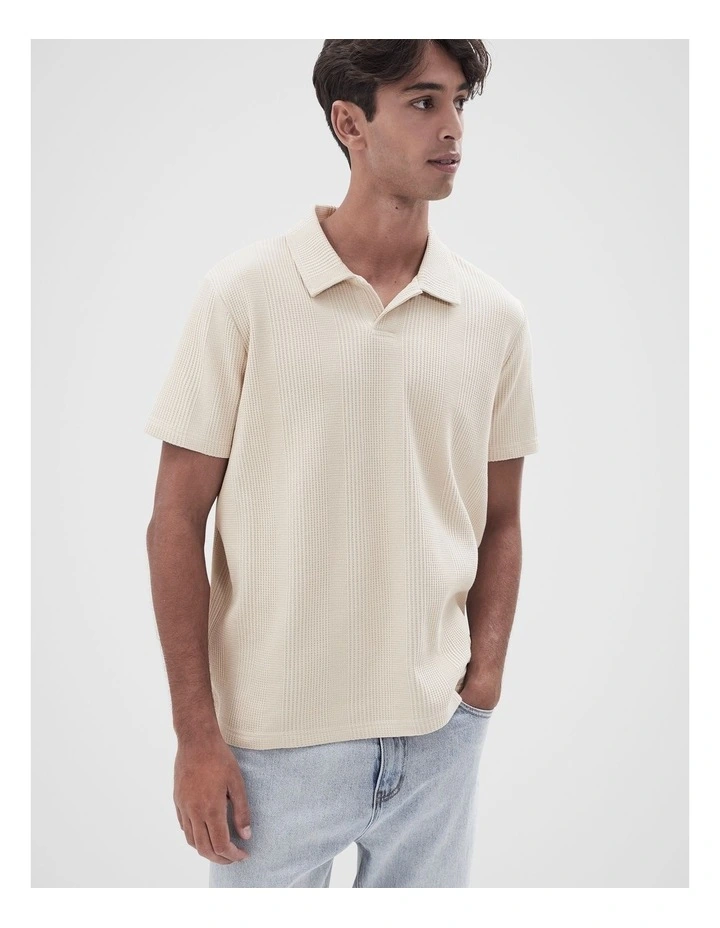 Vertical Waffle Polo image 1