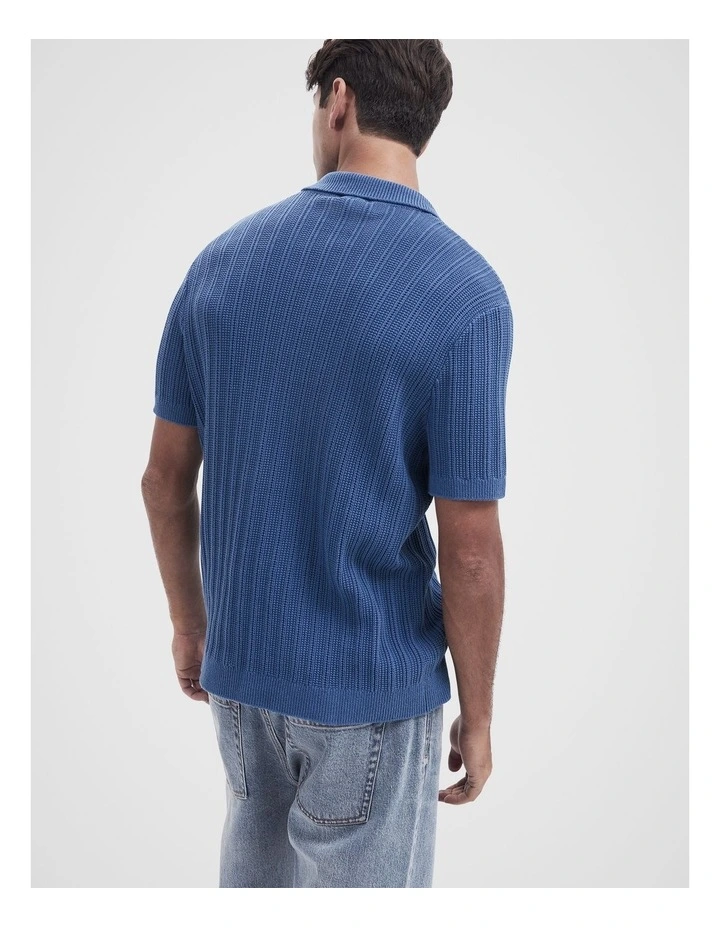 Vertical Stitch Knit Polo image 2