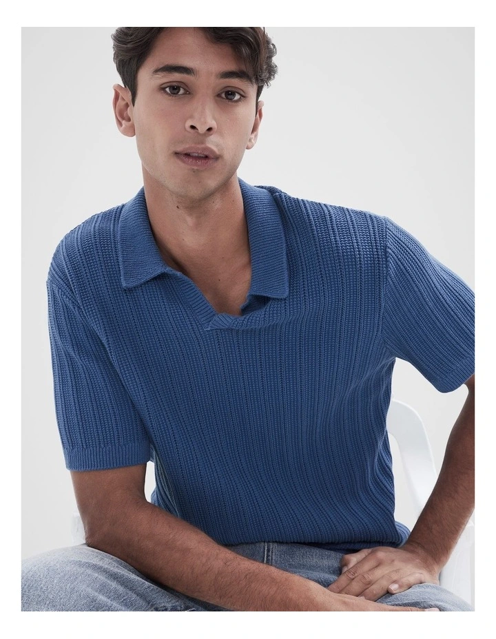 Vertical Stitch Knit Polo image 4