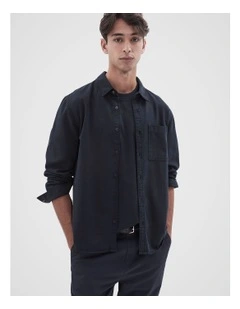 Cotton Lyocell Relaxed Fit Shirt