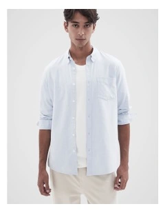 Cotton Lyocell Relaxed Fit Shirt