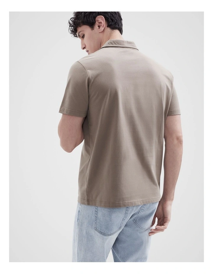 Casual Polo in Brown image 2