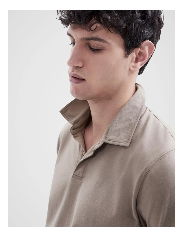 Casual Polo in Brown image 4