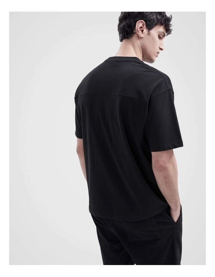 Pocket Oversized Fit T-shirt in Black image 2