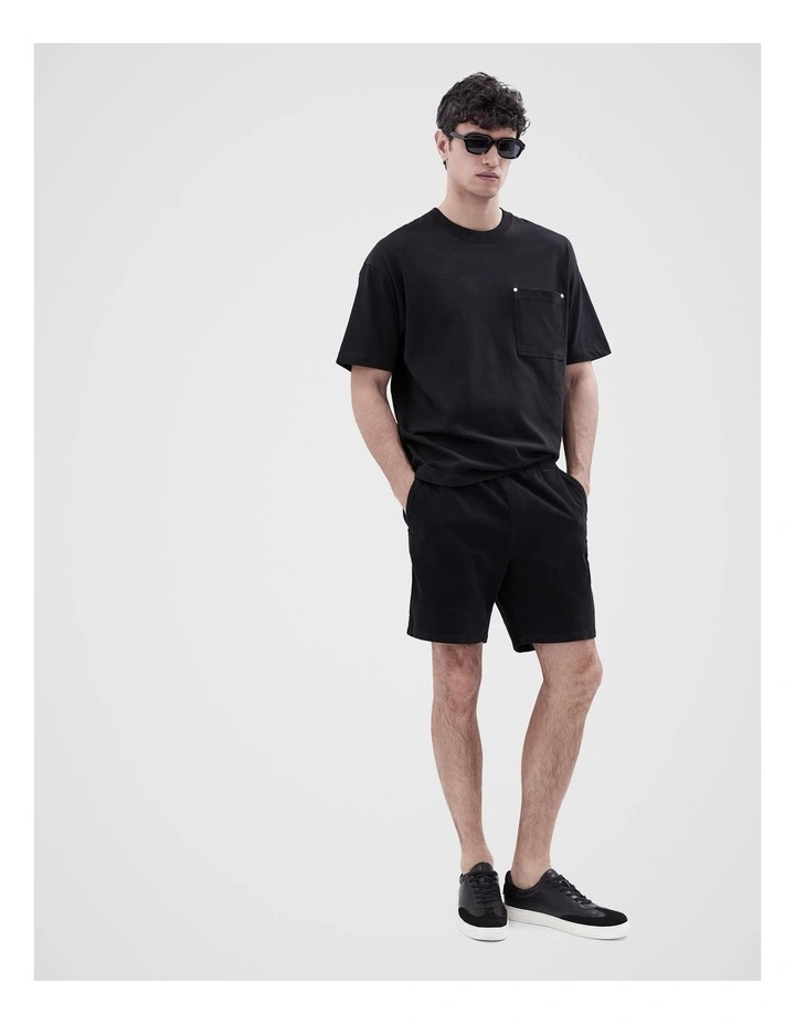 Pocket Oversized Fit T-shirt in Black image 4