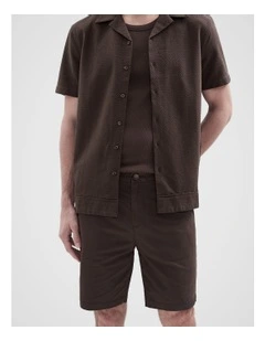 Slim Chino Short in Brown