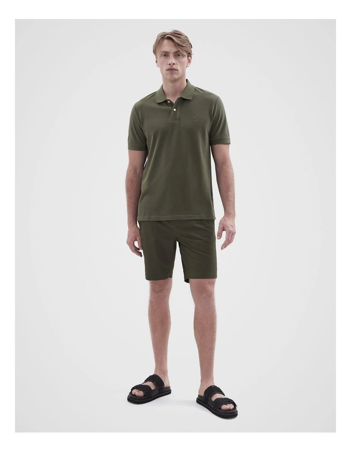 Classic Pique Polo Shirt in Green image 4
