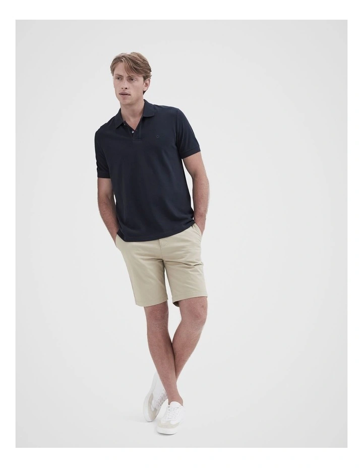 Classic Pique Polo Shirt in Blue image 4