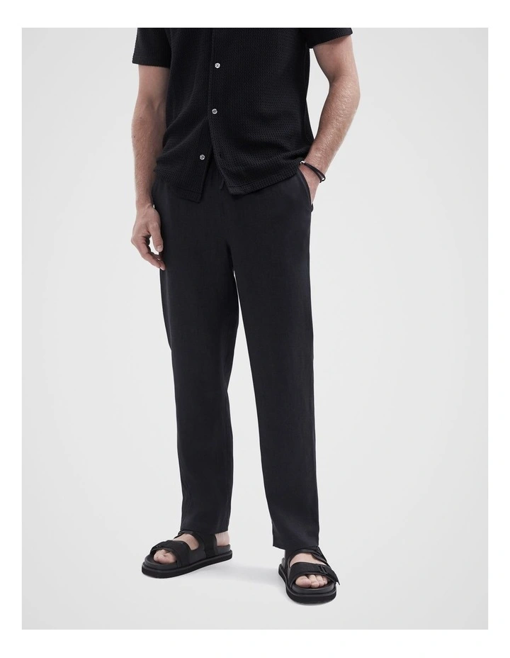 Linen Pull On Pant image 1
