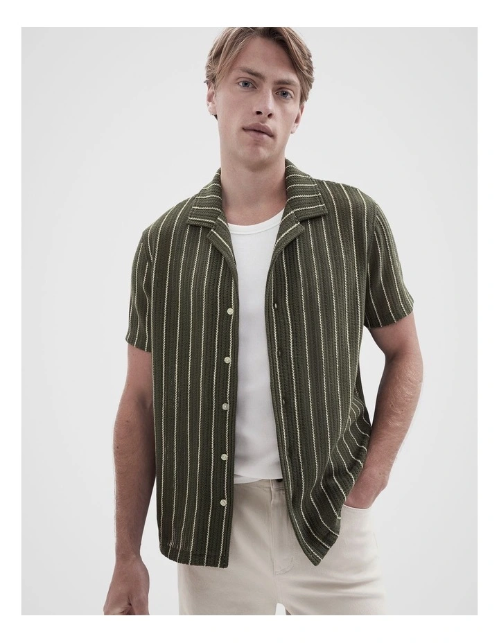 Crochet Textured Resort Shirt image 1