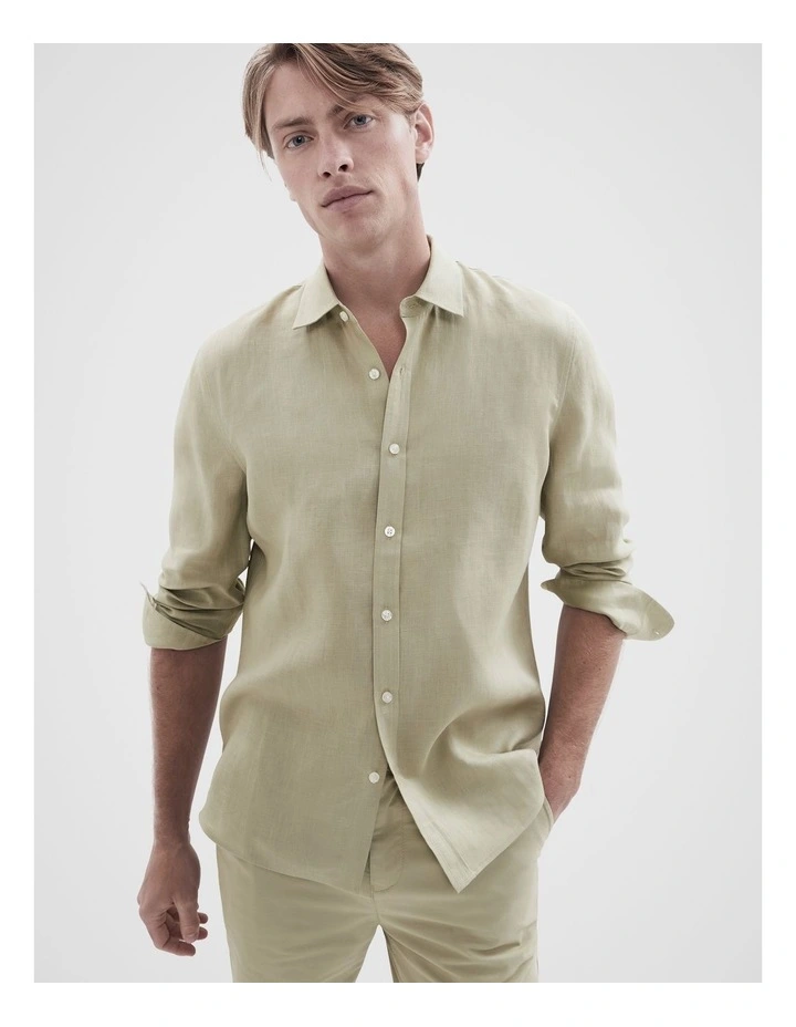 Linen Regular Fit Shirt image 1