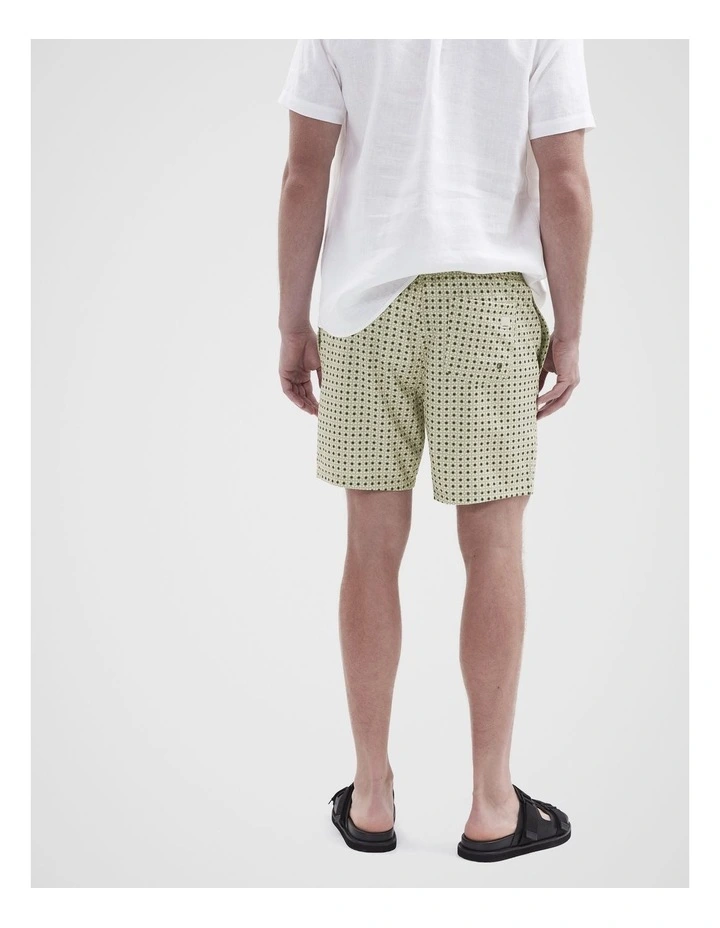 Tile Geo Swim Short in Green image 2