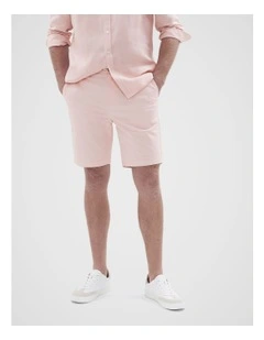 Slim Chino Short in Pink