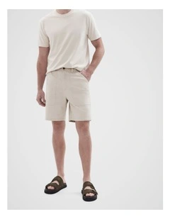 Carpenter Detail Short in Beige