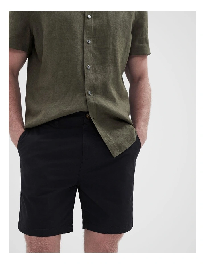 Chino Short 7 Inch in Black image 1