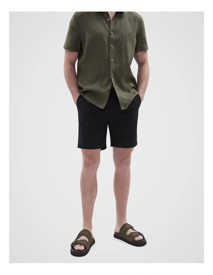Chino Short 7 Inch in Black image 3