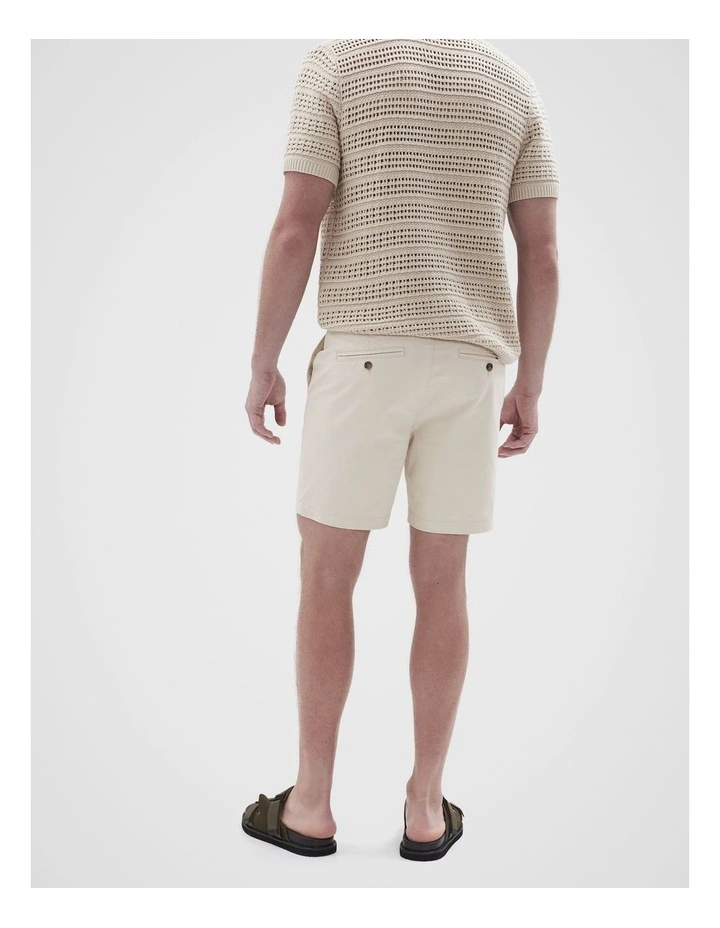 Chino Short 7 Inch in Beige image 2