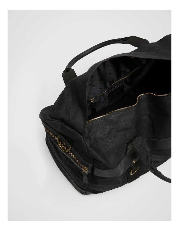 Leo Weekender Bag in Black image 3