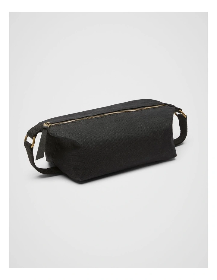 Hamish Wash Bag in Black image 1