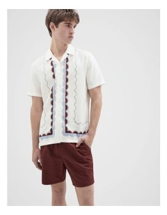 Wavy Border Regular Fit Shirt